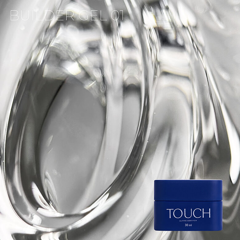 TOUCH Builder gel 30ml, 01 (Clear) - būvējošais gēls, caurspīdīgs