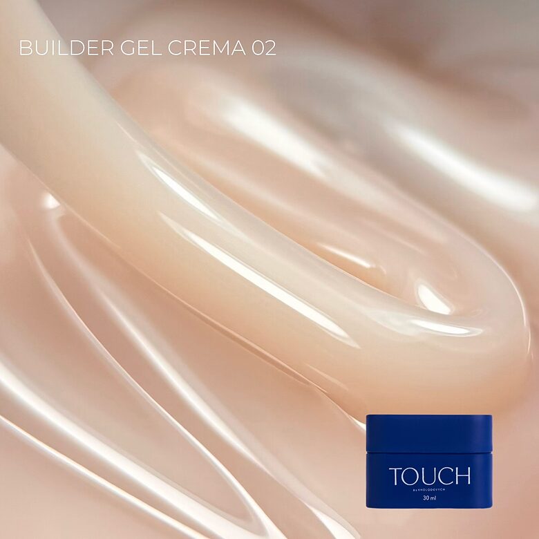 Touch Builder gel Crema, 30 ml, 02 - tiksotropisks būvējošais gēls