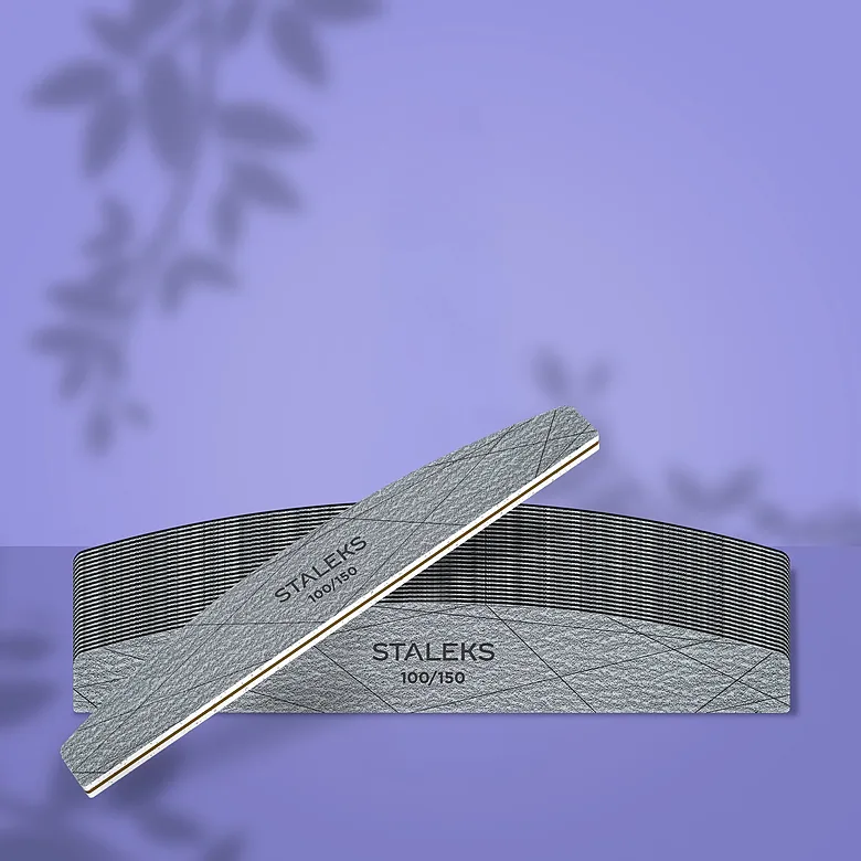 STALEKS SMART 40 Minerāla pusmēness nagu vīle, 100/150 griti (25 gab.) NFS-40-100/150-25