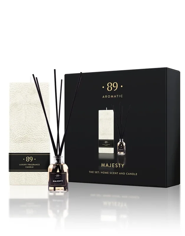 AROMATIC •89• KOMPLEKTS: mājas aromāts un smaržīga svece