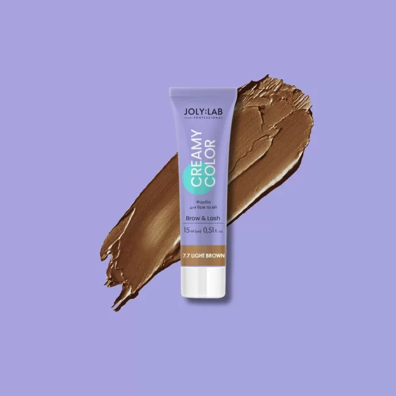 Joly:Lab Creamy Color light brown -  krāsa uzacīm un skropstām, gaiši brūna 15 ml 