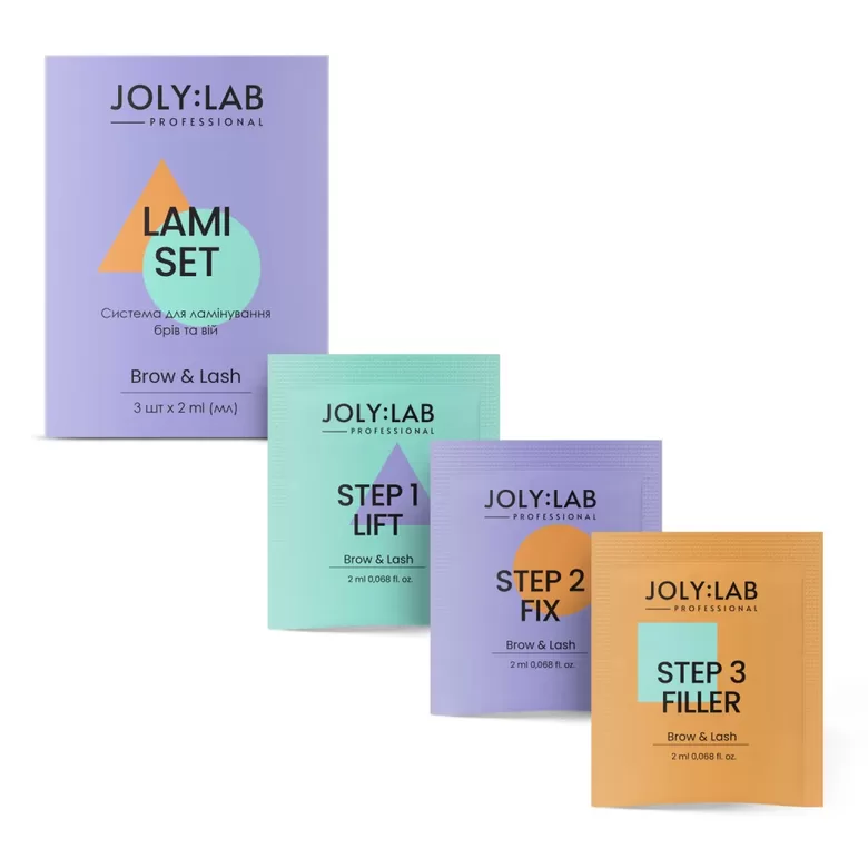 Joly:Lab uzacu un skropstu laminēšanas sistēma 3 gab. x 2ml