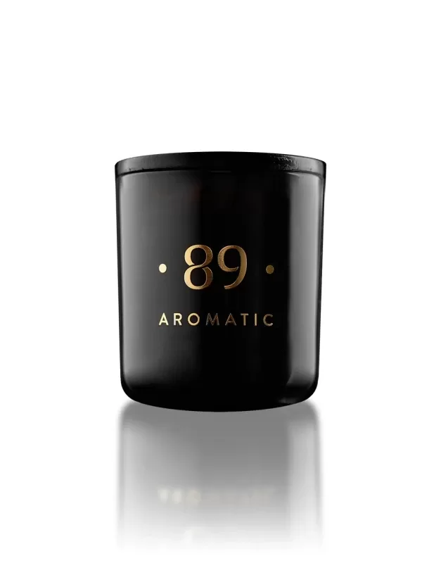 AROMATIC •89• palmu vaska svece (stikla traukā) MAJESTY