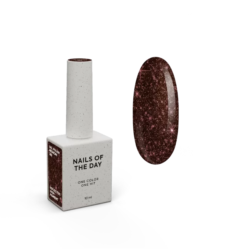 NAILSOFTHEDAY gel polish NEGRONI 363 - gaismu atstarojošā gēllaka, bordo