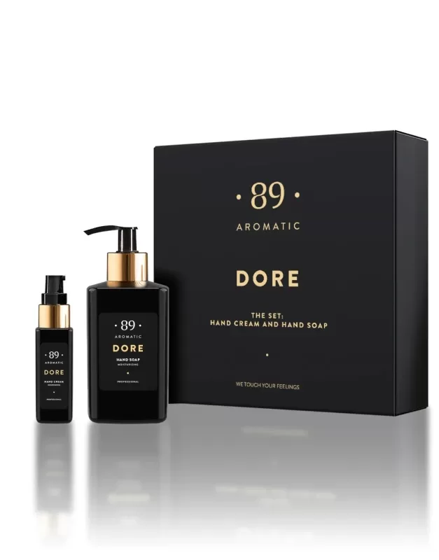 AROMATIC •89• KOMPLEKTS krēmveida roku ziepes un roku krēms DORE