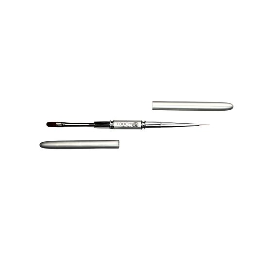 TOUCH Brush Duo Expert 11x11mm - divpusēja ota liner 11mm, gēlam 11mm