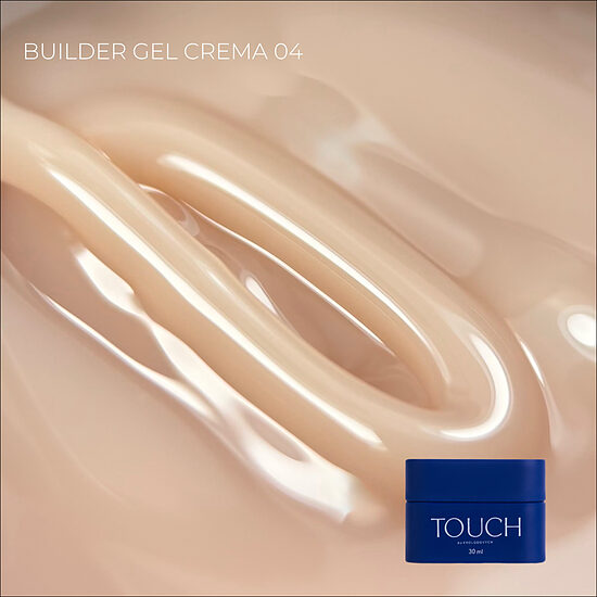 Touch Builder gel Crema, 30 ml, 04 - tiksotropisks būvējošais gēls