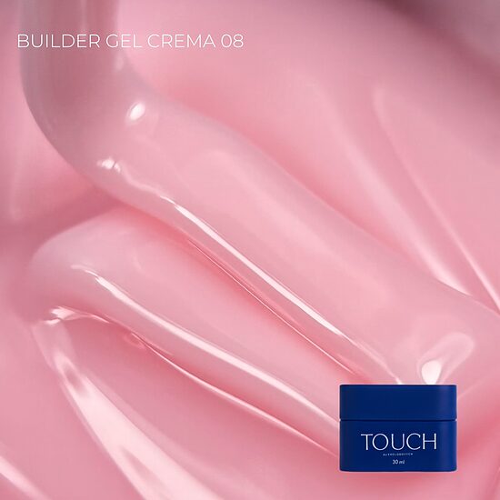 Touch Builder gel Crema, 30 ml, 08 - tiksotropisks būvējošais gēls