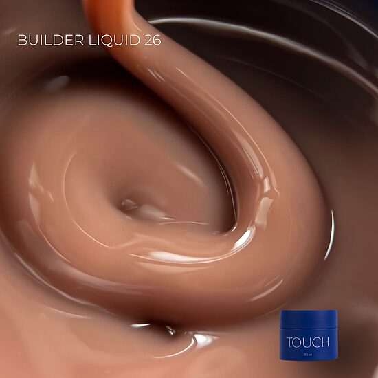 TOUCH Builder liquid 15ml, 26 - šķidrs būvējošais gēls