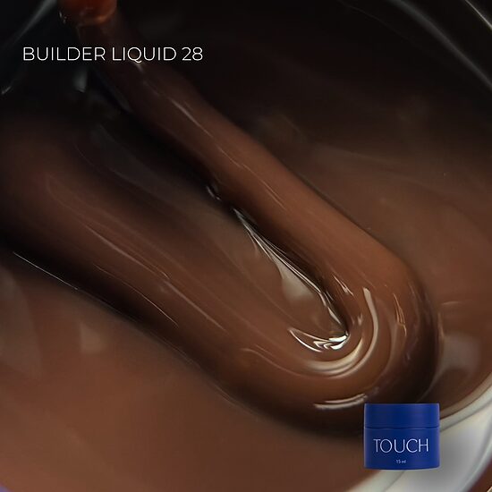TOUCH Builder liquid 15ml, 28 - šķidrs būvējošais gēls