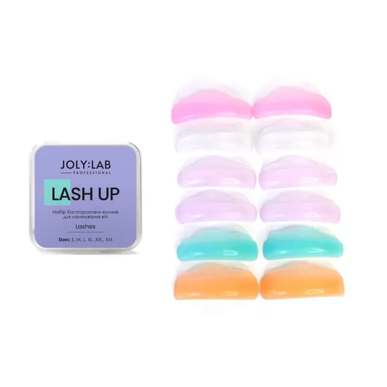 JOLY:LAB Lash Up silicone pads - silikona spilventiņi skropstu laminēšanai 4 pāri