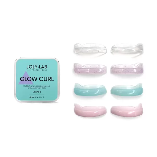 JOLY:LAB Glow Curl Silicone Pads 4 pairs - silikona spilventiņi skropstu laminēšanai 4 pāri