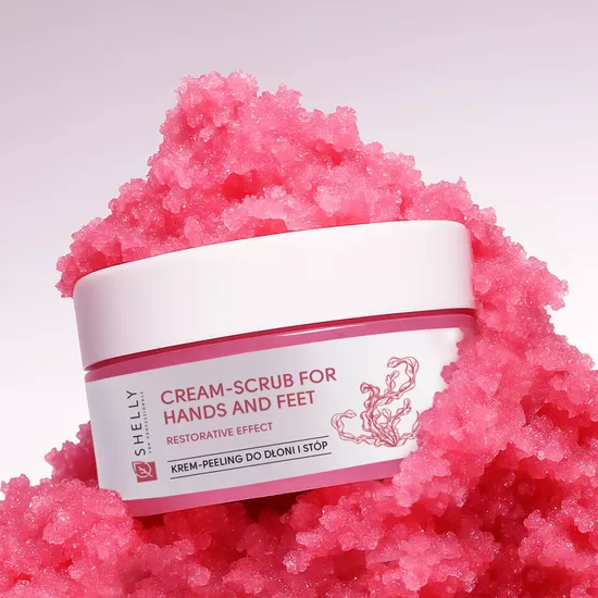 SHELLY Krēmveida skrubis rokām un kājām ar urea, aļģu ekstraktu un argāna eļļu 350g