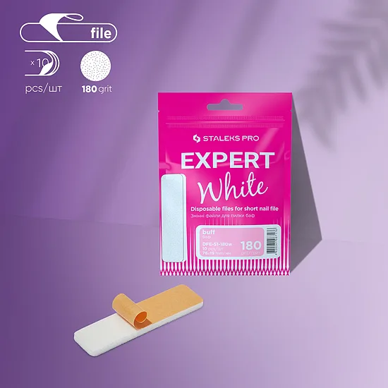 STALEKS EXPERT 51 Līmējamās vīles-bafi īsajām vīlēm, 180 griti (10 gab.) DFE-51-180w