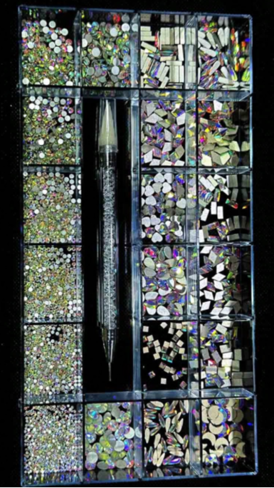 Kristālu komplekts "AB HOLOGRAPHIC"