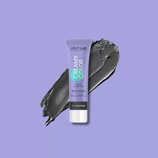 Joly:Lab Creamy Color graphite, 15 ml - krāsa uzacīm un skropstām, grafīts