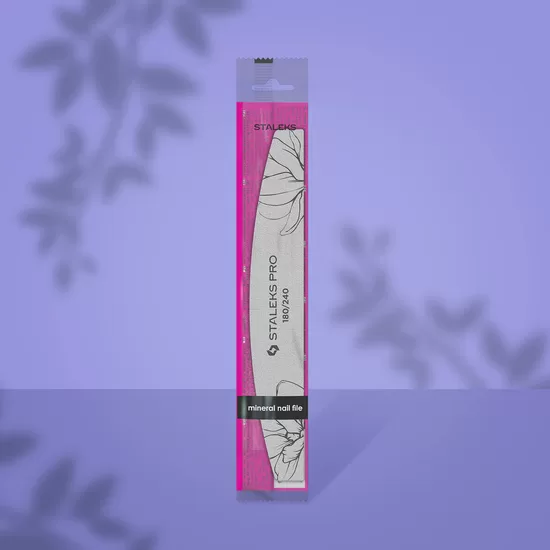STALEKS minerālā nagu vīle EXPERT 40, pusmēness, 180/240 griti