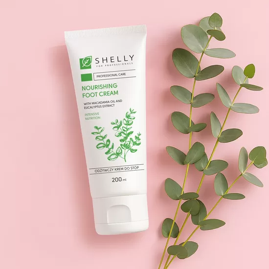 SHELLY barojošs kāju krēms PLAISĀM ar makadāmijas eļļu, eikalipta ekstraktu un šī sviestu