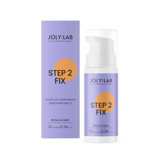 Joly:Lab Step 2 FIX Eyebrow and eyelash lamination product, 10 ml - emulsija skropstu un uzacu laminēšanai 2.solis