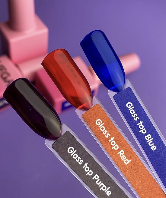 VEGA Glass Top Red - sarkans vitrāžas tops