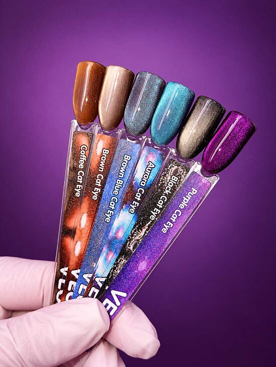 VEGA Black Cat Eye 10ml melna kaķacs gēllaka