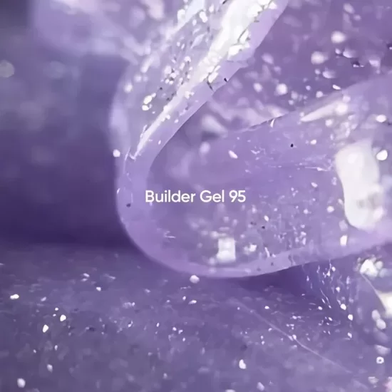 NAILSOFTHEDAY Builder gel 95 - gaismu atstarojošais gēls, lillā