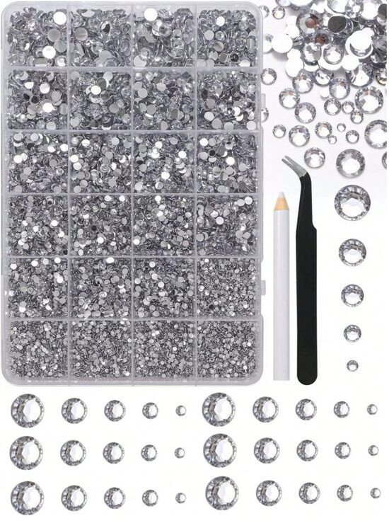 Kristālu komplekts "Shiny Silver" - sudrabs