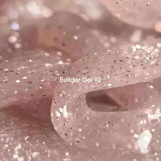NAILSOFTHEDAY Builder gel 92 gaismu atstarojošs būvējošais gēls, nude-persiks
