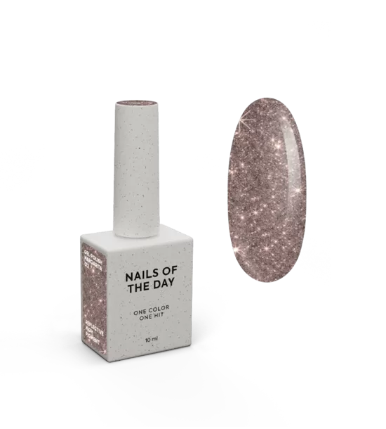 NAILSOFTHEDAY gel polish MARGARITA 012 - gaismu atstarojošā gēllaka, rozā nude