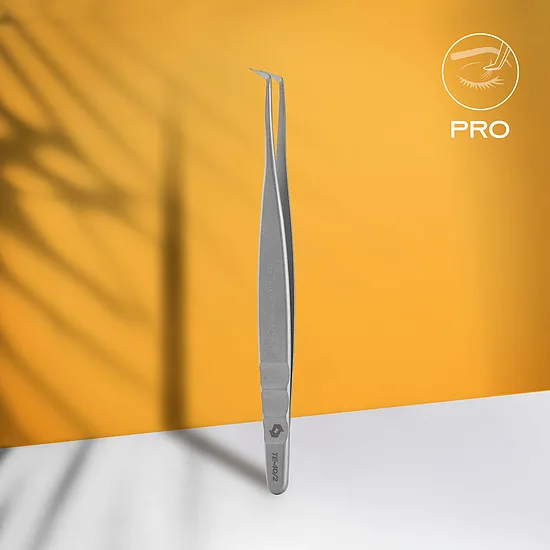 STALEKS EXPERT 40 TYPE 2 Profesionālā pincete skropstu pagarināšanai, L formas, 70° SKU: TE-40/2