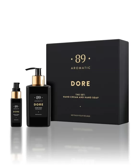 AROMATIC •89• KOMPLEKTS krēmveida roku ziepes un roku krēms DORE