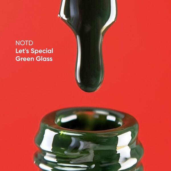 Nailsoftheday Let's special green glass
